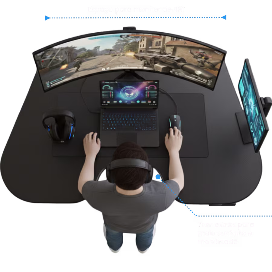 Mesa ergonômica automática