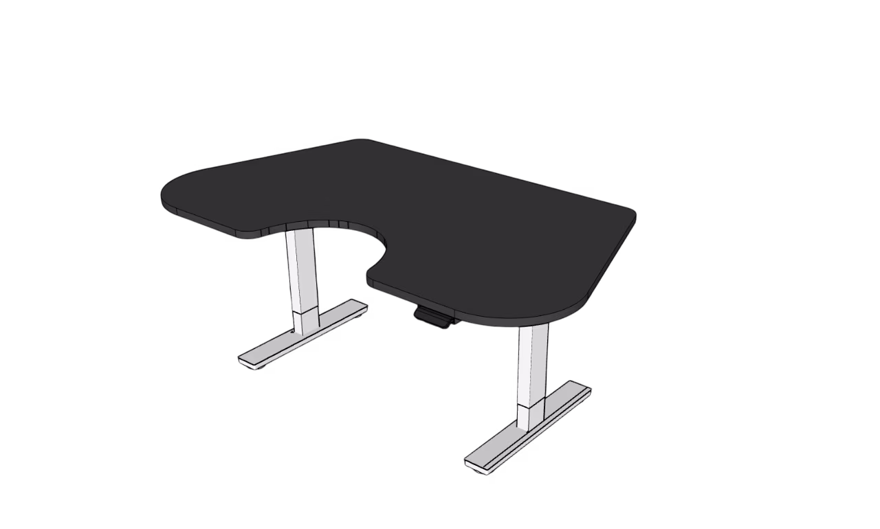 Mesa ergonômica com regulagem de altura